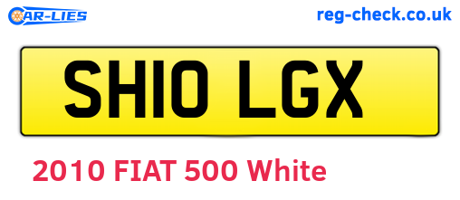 SH10LGX are the vehicle registration plates.