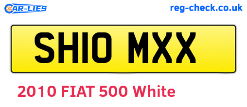SH10MXX are the vehicle registration plates.