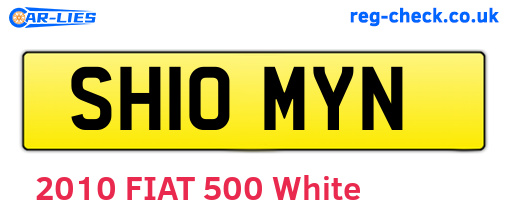 SH10MYN are the vehicle registration plates.