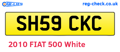 SH59CKC are the vehicle registration plates.