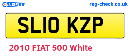 SL10KZP are the vehicle registration plates.