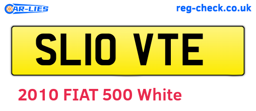 SL10VTE are the vehicle registration plates.