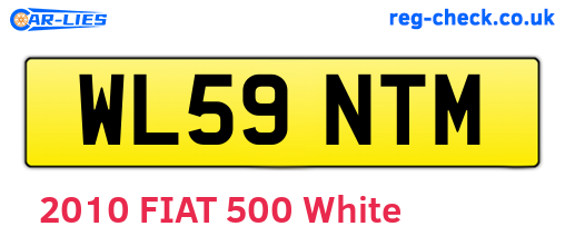 WL59NTM are the vehicle registration plates.
