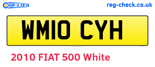 WM10CYH are the vehicle registration plates.