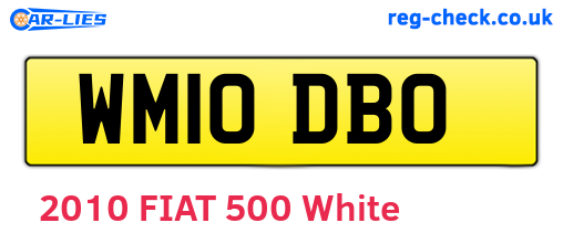 WM10DBO are the vehicle registration plates.