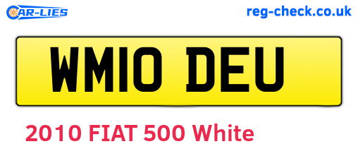 WM10DEU are the vehicle registration plates.