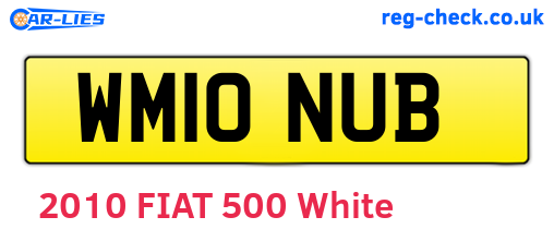 WM10NUB are the vehicle registration plates.