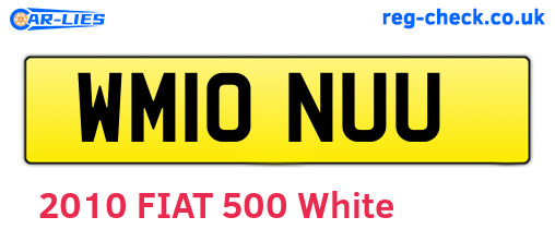 WM10NUU are the vehicle registration plates.