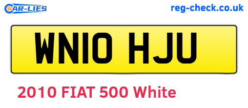WN10HJU are the vehicle registration plates.