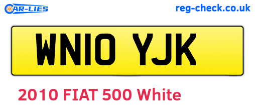 WN10YJK are the vehicle registration plates.