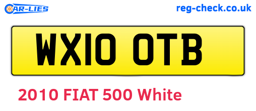 WX10OTB are the vehicle registration plates.