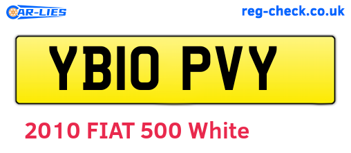 YB10PVY are the vehicle registration plates.