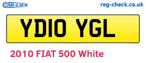YD10YGL are the vehicle registration plates.