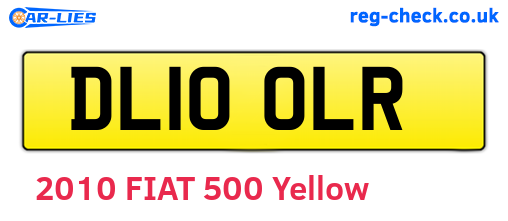 DL10OLR are the vehicle registration plates.
