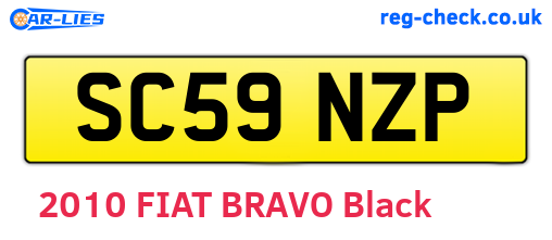 SC59NZP are the vehicle registration plates.