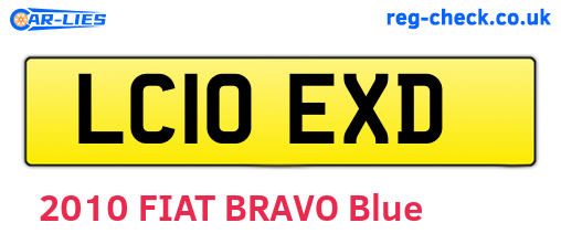 LC10EXD are the vehicle registration plates.