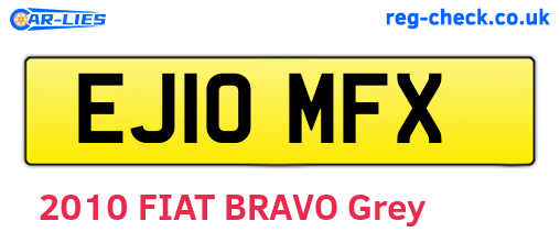 EJ10MFX are the vehicle registration plates.