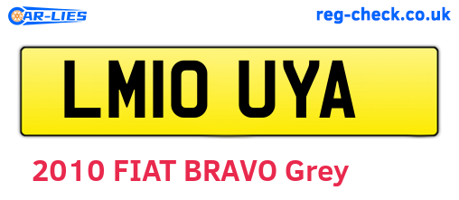 LM10UYA are the vehicle registration plates.