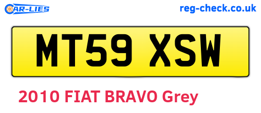 MT59XSW are the vehicle registration plates.