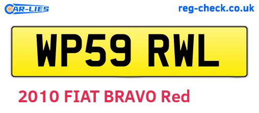 WP59RWL are the vehicle registration plates.