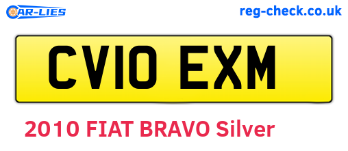 CV10EXM are the vehicle registration plates.