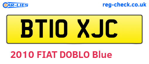 BT10XJC are the vehicle registration plates.