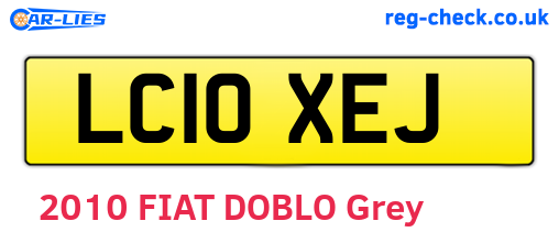 LC10XEJ are the vehicle registration plates.