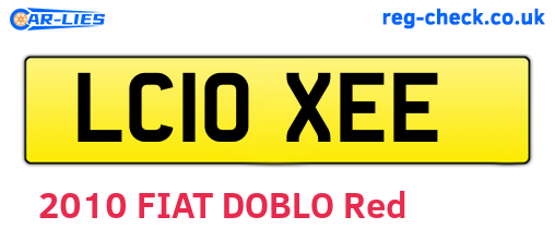 LC10XEE are the vehicle registration plates.