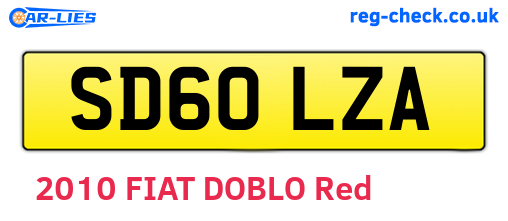 SD60LZA are the vehicle registration plates.