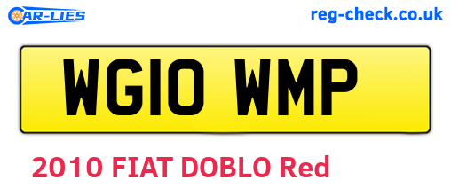 WG10WMP are the vehicle registration plates.