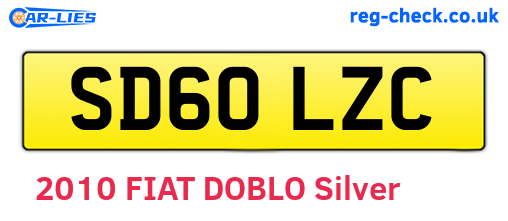SD60LZC are the vehicle registration plates.