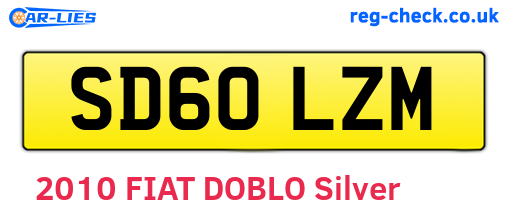 SD60LZM are the vehicle registration plates.