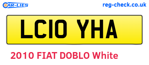 LC10YHA are the vehicle registration plates.