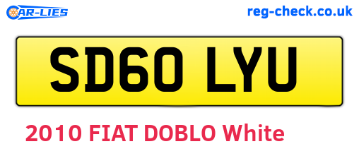 SD60LYU are the vehicle registration plates.