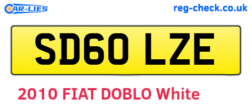 SD60LZE are the vehicle registration plates.