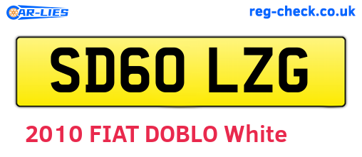 SD60LZG are the vehicle registration plates.