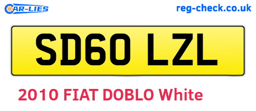 SD60LZL are the vehicle registration plates.
