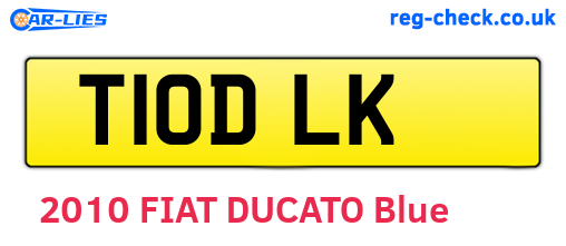 T10DLK are the vehicle registration plates.