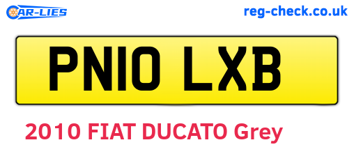 PN10LXB are the vehicle registration plates.