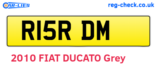 R15RDM are the vehicle registration plates.