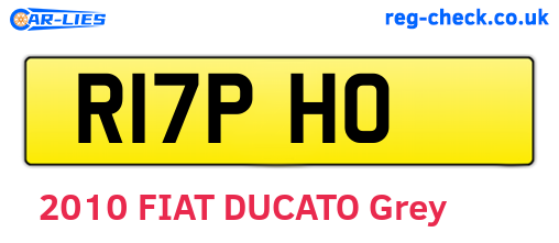 R17PHO are the vehicle registration plates.