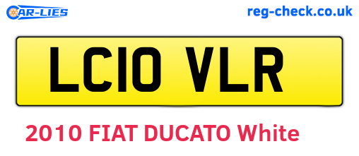 LC10VLR are the vehicle registration plates.