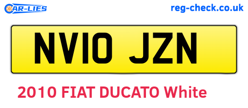 NV10JZN are the vehicle registration plates.
