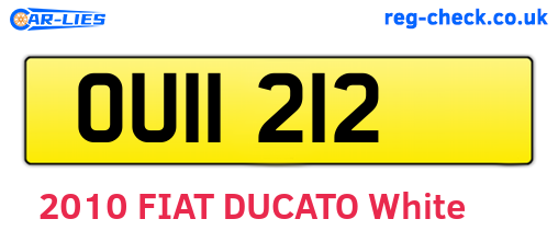 OUI1212 are the vehicle registration plates.