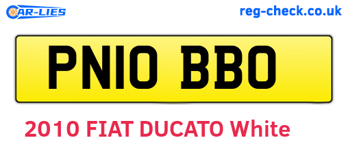 PN10BBO are the vehicle registration plates.