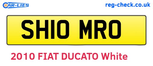 SH10MRO are the vehicle registration plates.