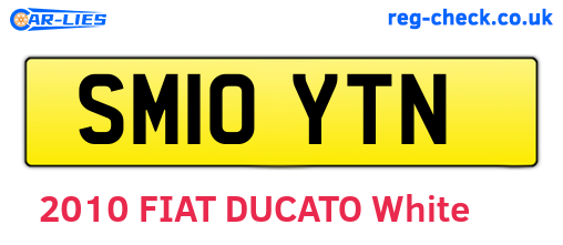 SM10YTN are the vehicle registration plates.