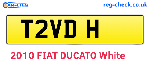 T2VDH are the vehicle registration plates.