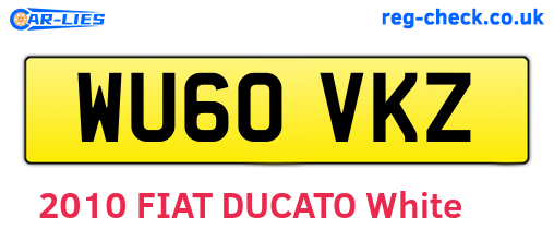 WU60VKZ are the vehicle registration plates.