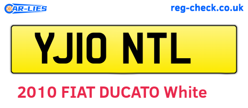 YJ10NTL are the vehicle registration plates.